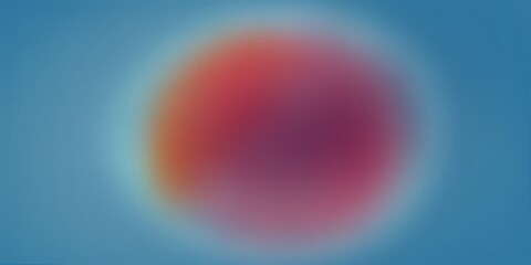 Fondo banner degradado con ruido en colores azules, rosas y naranjas. Fondo retro formando una forma redonda abstracta con haz de luz, textura de grano elegante. Archivo de alta resolución