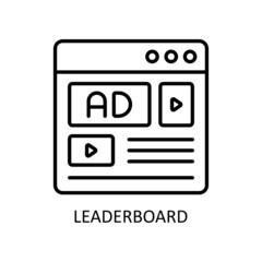 Leaderboard Vector Outline icons for your digital or print projects.