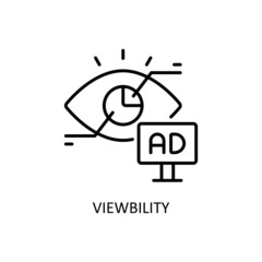 Viewability Vector Outline icons for your digital or print projects.