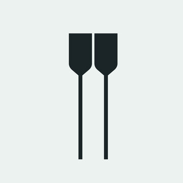 Paddle vector icon illustration sign 