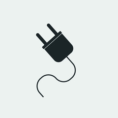 Power cord vector icon illustration sign 