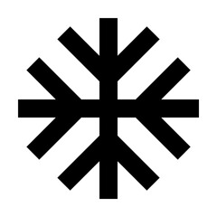 Obraz premium snowflake icon, snowflake symbol, Ac Unit Icon