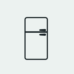 Refrigerator vector icon