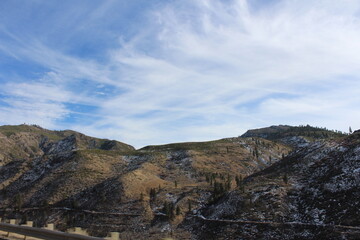 Obraz premium Mountains and sky in California