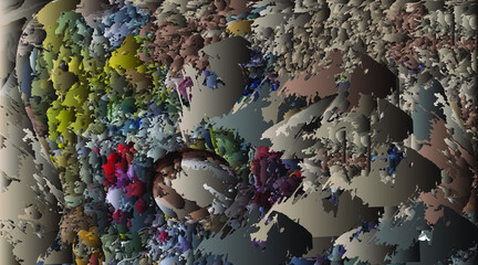 abstract background stylized palette with paints