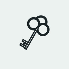 Key vector icon illustration sign 