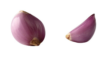 onion vegetable food fly on white isolated 