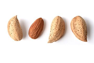 almond food nut almond isolated top view