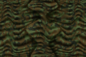 Classic cloth style texture military camouflage pattern army green hunting ornament