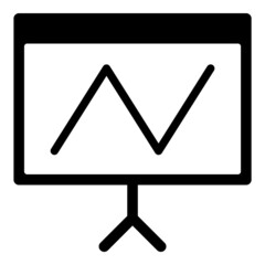 Pitch Deck Flat Icon Isolated On White Background