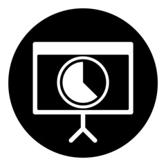 Presentation Flat Icon Isolated On White Background