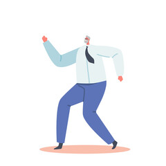 Old Man Moving Body, Grandfather Dancing, Celebrating. Elderly People Active Hobby, Leisure, Fun. Male Character Dance