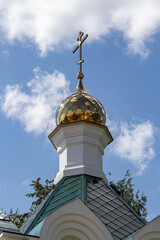 the dome of the chapel with a cross