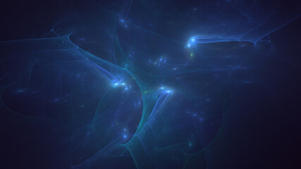 3D rendering abstract colorful fractal light background