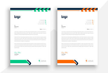 simple and clean, letterhead design. corporate, modern, and creative letterhead template for your company or brand, or business.
