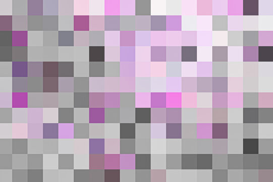 Pixel mosaic blend in purple, grey and black colours