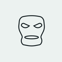 Mask vector icon illustration sign 