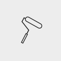 Paint roller vector icon illustration sign 