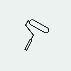 Paint roller vector icon illustration sign 