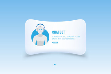 Chat bot icon for social networking. Flat vector illustration EPS 10