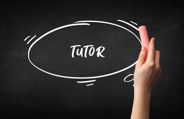 Hand drawing education concept