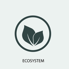 ecosystem vector icon illustration sign 