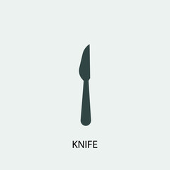 knife vector icon illustration sign 