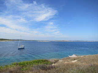 Island Krk in croatia. View from the beach