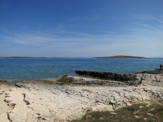 Island Krk in croatia. View from the beach