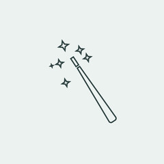 magic stick vector icon illustration sign 
