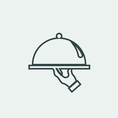 serving food vector icon illustration sign 