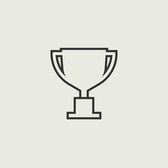 trophy vector icon illustration sign 