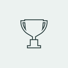 trophy vector icon illustration sign 