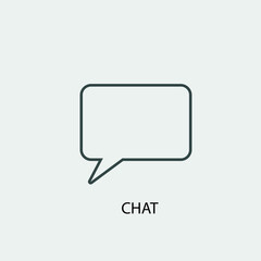 Naklejka premium chat vector icon illustration sign 
