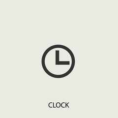 clock vector icon illustration sign 