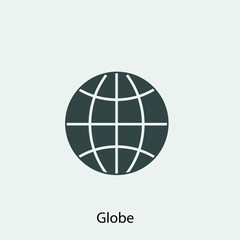  Globe vector icon illustration sign 