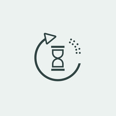  hourglass vector icon illustration sign 