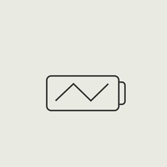 battery charging vector icon illustration sign