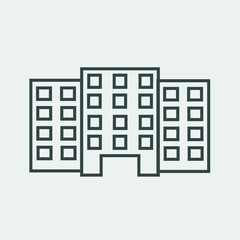  building vector icon illustration sign