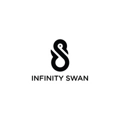Swan infinity black color logo