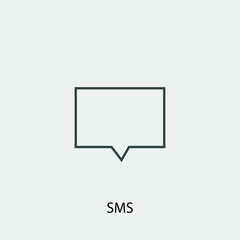 Fototapeta premium message vector icon illustration sign 