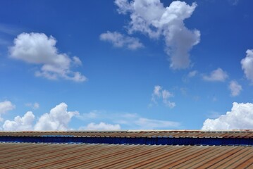 blue sky and clouds