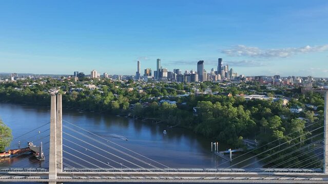  Green Bridge, is a  cable-stayed bridge which crosses the Brisbane River between Dutton Park and the University of Queensland's St Lucia campus.