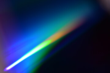 A laser beam on a black background