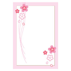 上品な桜のベクターイラスト素材。
カード、ハガキ、チラシ、冊子等にご利用ください。