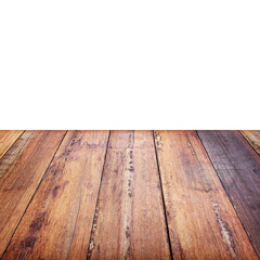Wooden wall background or texture; old wood plank background; perspective