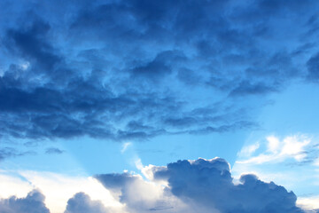 Dark sky before strom,sea ,daylight