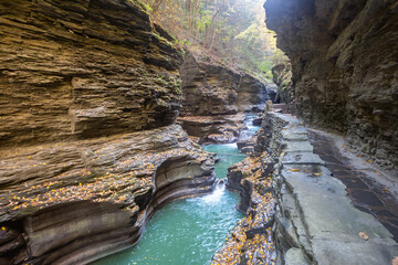 Watkins Glen State Park in the Finger Lakes region of upstate New York has more than 800 steps on the Gorge Trail.