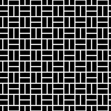 Seamless pattern with parquet ornament. Bricks cladding floor. Rectangle slabs tessellation image. Repeated stones ornamental background. Mosaic motif. Flooring wallpaper. Digital paper. Vector art.