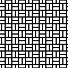 Seamless pattern with parquet ornament. Bricks cladding floor. Rectangle slabs tessellation image. Repeated stones ornamental background. Mosaic motif. Flooring wallpaper. Digital paper. Vector art.